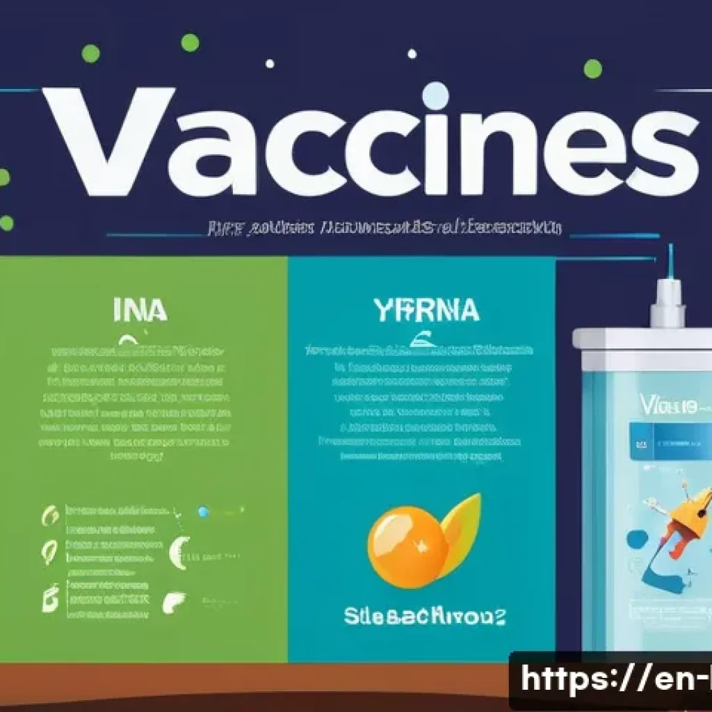 백신의 원리 - **Image Prompt:** A brightly colored, cartoon-style infographic explaining the different types of va...